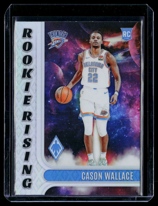 2023-24 Panini Phoenix Basketball Cason Wallace RC #9 Oklahoma City Thunder - front