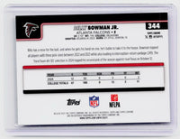 2025 Topps Chrome Football Billy Bowman Jr. RC #344 Atlanta Falcons - back