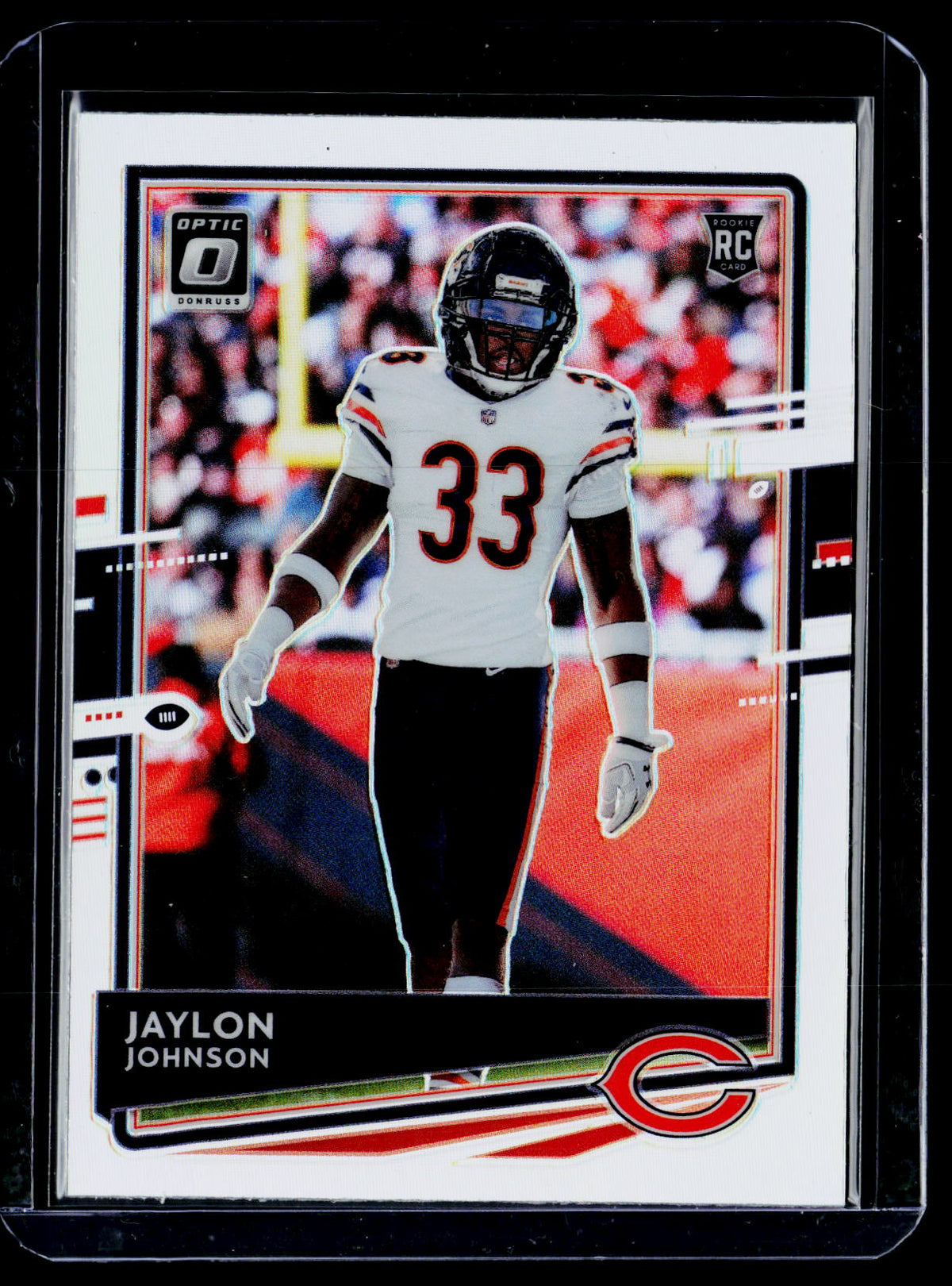 2020 Panini Donruss Optic Football Jaylon Johnson Rookie Card #123 Chicago Bears - front