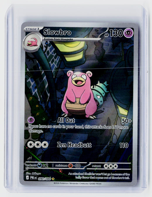 2026 Pokémon Mega Evolution—Perfect Order Slowbro Illustration Rare #090/084 - front
