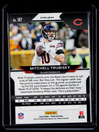 2020 Panini Prizm Football Mitchell Trubisky #187 Chicago Bears - back