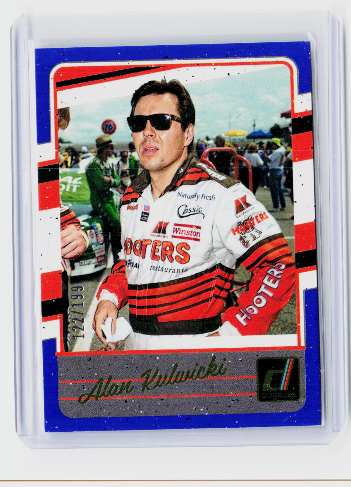 2026 Panini Donruss Racing Alan Kulwicki Blue Press Proof #114 /199 - front