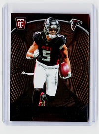 2024 Panini Totally Certified Football Drake London #6 Mirror Neon Orange /399 - front