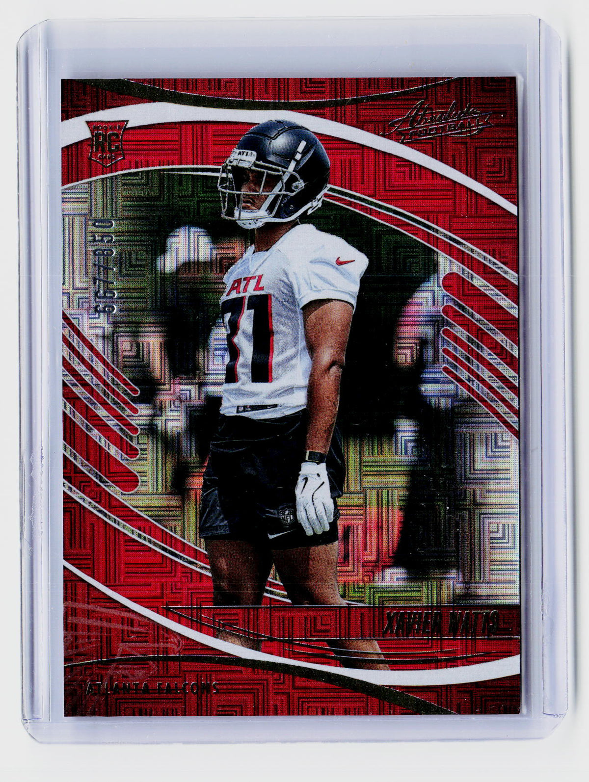 2025 Panini Absolute Football Xavier Watts RC #200 Atlanta Falcons - front