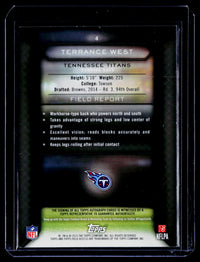 2015 Topps Field Access Autographs Terrance West #4 Auto - back