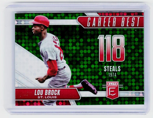 2026 Panini Donruss Elite Baseball Career Best #10 Lou Brock - front