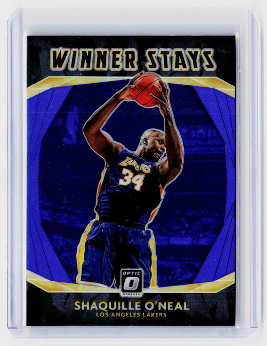 2020-21 Panini Donruss Optic Winner Stays #1 Shaquille O'Neal Los Angeles Lakers - front