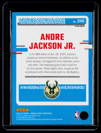 2023-24 Panini Donruss Optic Rated Rookie Andre Jackson Jr. #249 Blue Velocity - back
