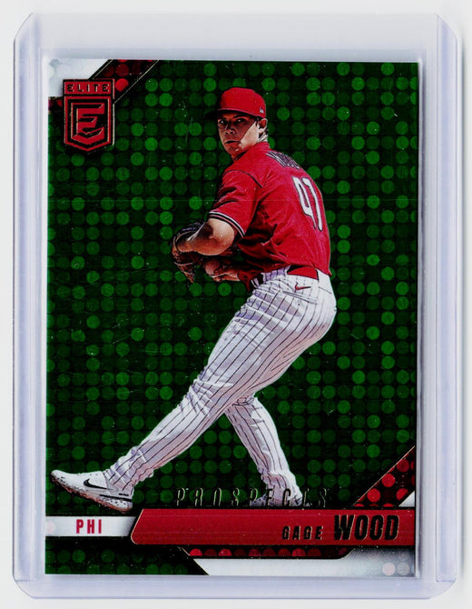 2026 Panini Donruss Elite Baseball Prospects Gage Wood #157 Philadelphia Phillies - front