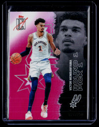 2026 Topps Signature Class Rookie Pick Victor Wembanyama Pink /250 - front
