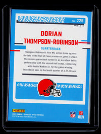 2023 Panini Donruss Optic Rated Rookie Pink Holo Dorian Thompson-Robinson #225 - back