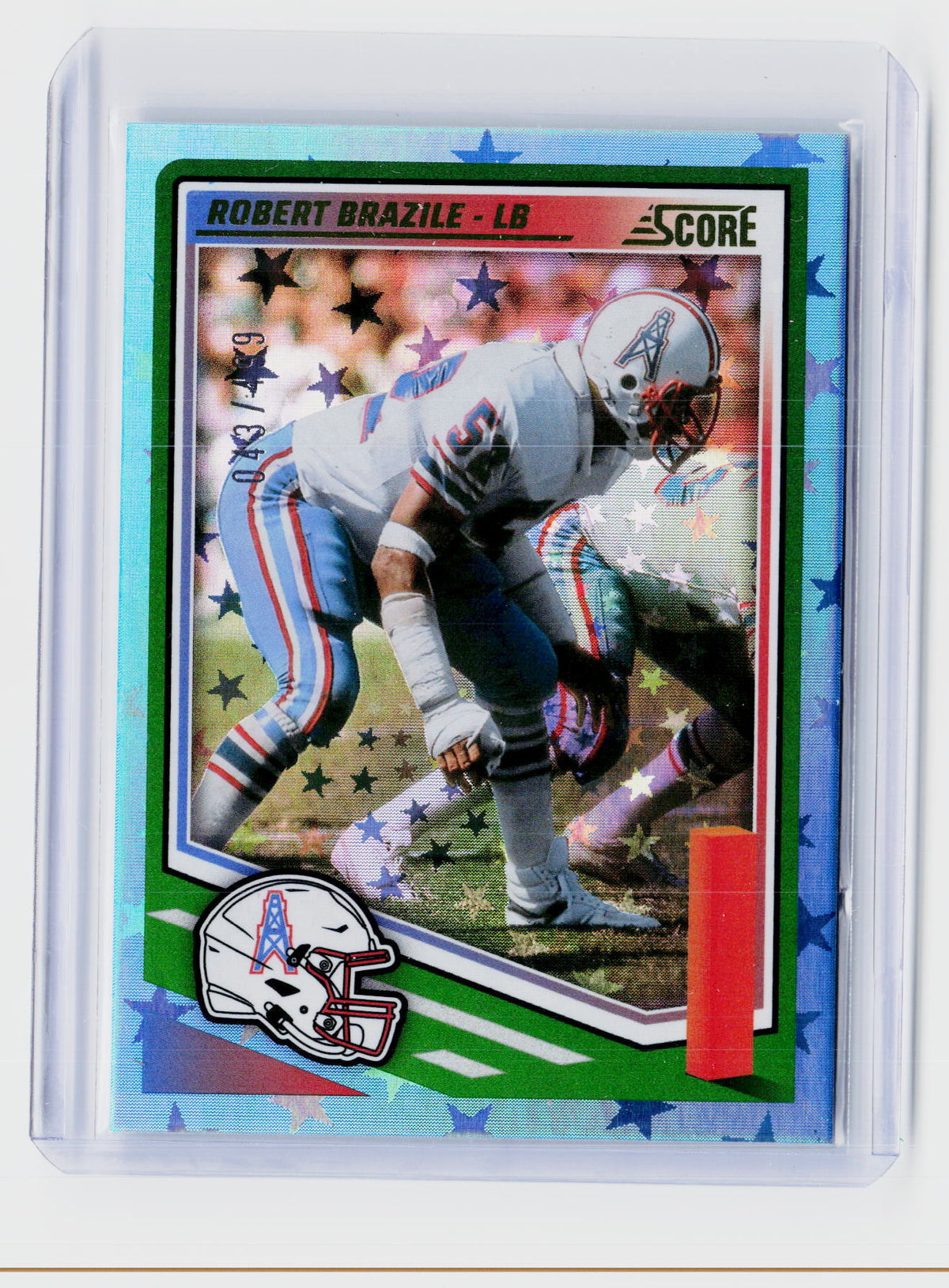 2025 Panini Score Football Robert Brazile Houston Oilers #261 - front