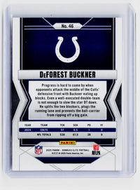 2025 Panini Donruss Elite DeForest Buckner #46 Indianapolis Colts 15/15 - back
