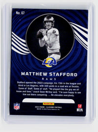 2023 Panini Illusions Football Matthew Stafford Pink #67 /399 - back