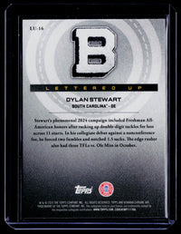 2025 Topps Bowman Chrome University Lettered Up Dylan Stewart Green Refractor #LU-16 /99 - back