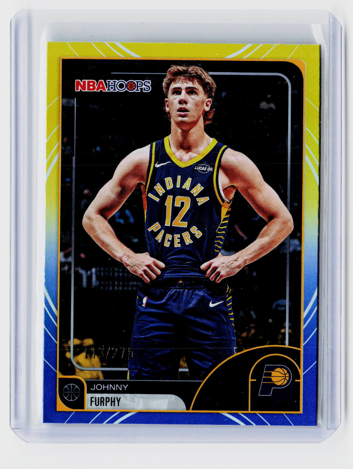 2025-26 Topps NBA Hoops Johnny Furphy Rookie Card #209 /275 - front