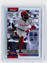 2026 Topps Chrome Baseball Adolis Garcia #206 Refractor Philadelphia Phillies - front