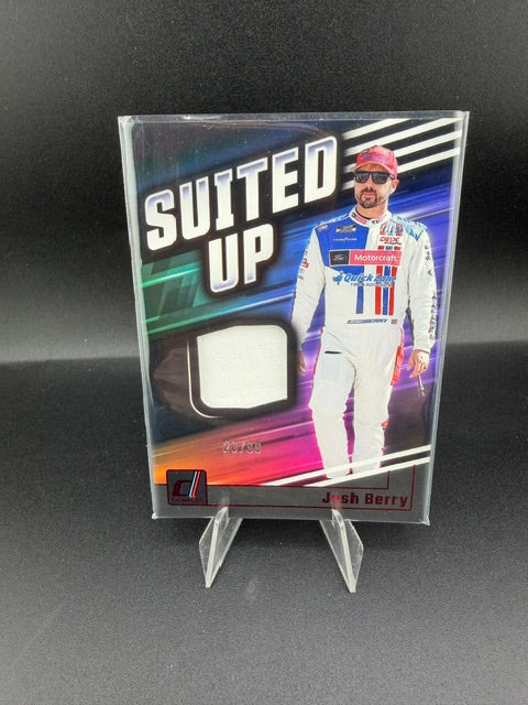 2025 Panini Donruss Racing Suited Up Swatches Josh Berry Red SU-JBY /99 - front