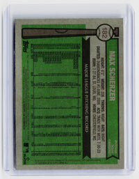 2024 Topps Heritage Pearl Max Scherzer #182 Texas Rangers - back