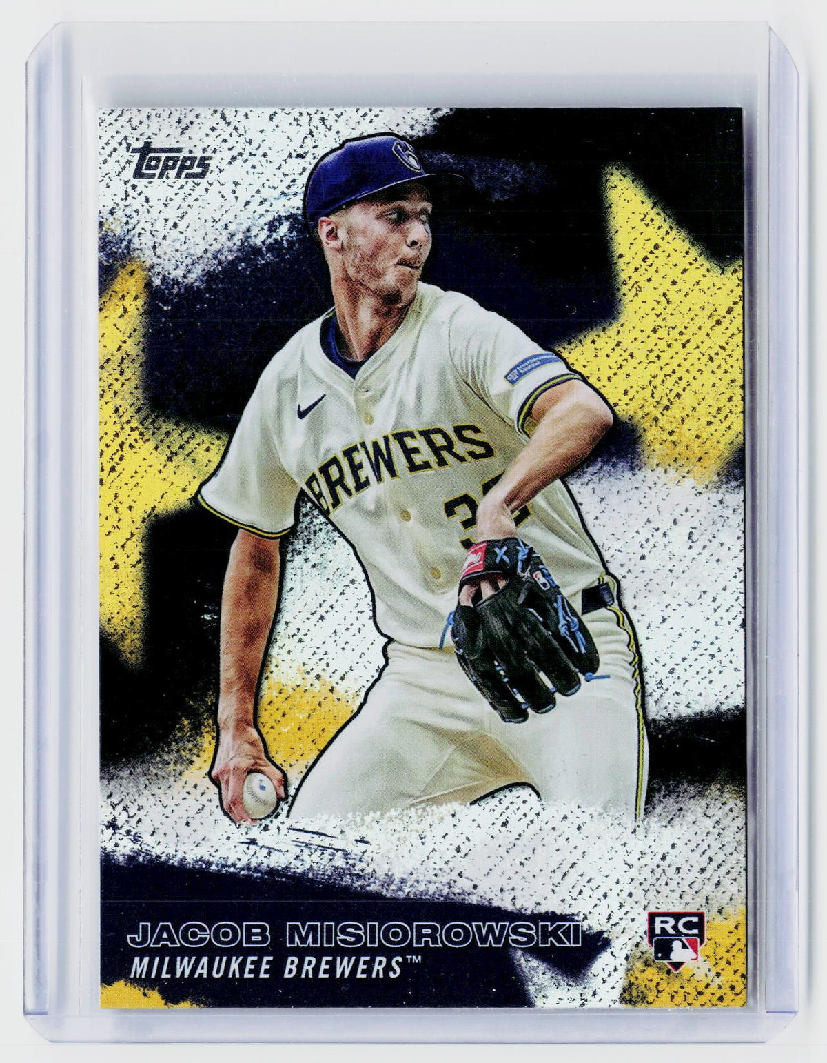 2025 Topps Stars of MLB Jacob Misiorowski RC #SMLB-26 Milwaukee Brewers - front