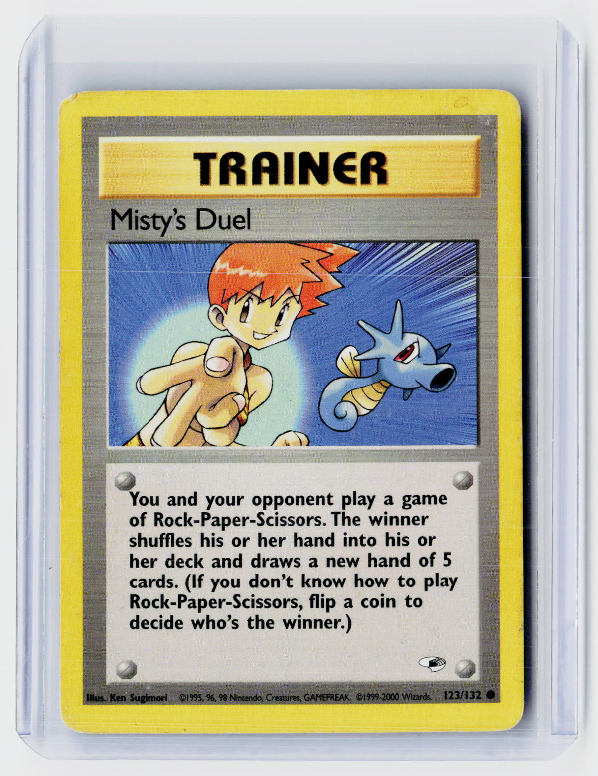 2000 Pokémon Gym Heroes Misty's Duel #123/132 - front