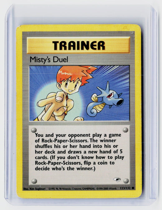 2000 Pokémon Gym Heroes Misty's Duel #123/132 - front