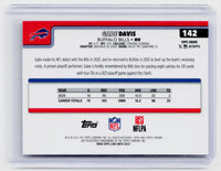 2025 Topps Chrome Gabe Davis Refractor #142 Buffalo Bills - back