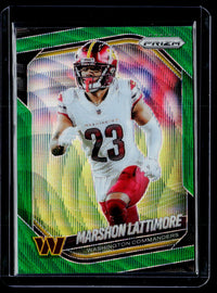 2025 Panini Prizm Football Marshon Lattimore #184 Washington Commanders - front