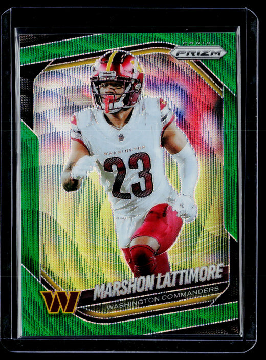 2025 Panini Prizm Football Marshon Lattimore #184 Washington Commanders - front