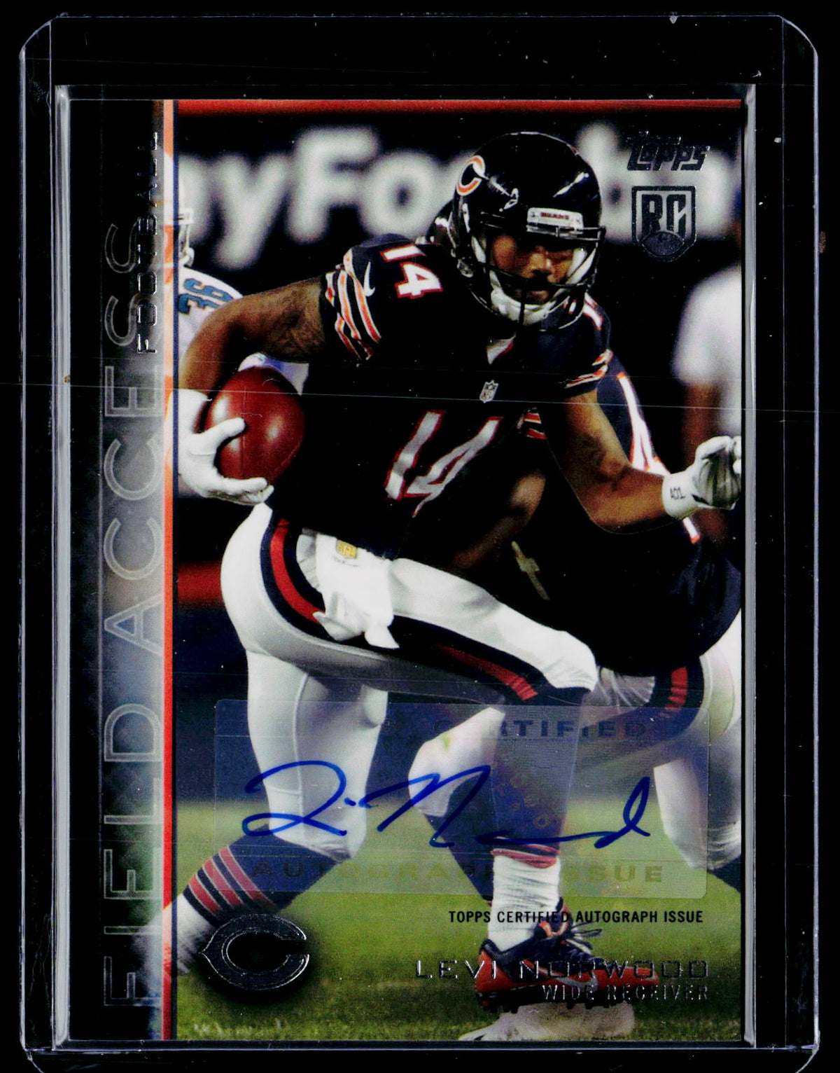 2015 Topps Field Access Autographs Levi Norwood #23 Rookie Auto Chicago Bears - front