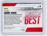2026 Panini Donruss Elite Baseball Career Best Johnny Bench #9 Cincinnati Reds - back