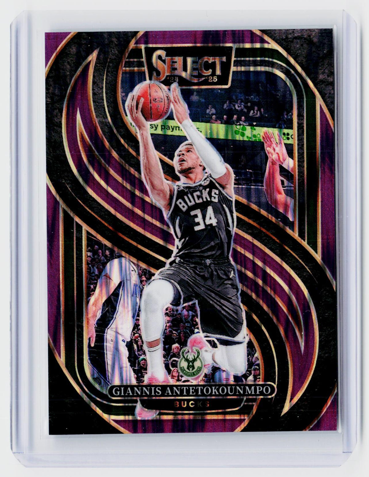 2024-25 Panini Select Giannis Antetokounmpo Premier Level Blue Prizm #137 /249 - front