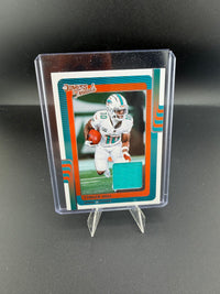 2025 Panini Donruss Threads Tyreek Hill Miami Dolphins Memorabilia Card DTH-THL - front