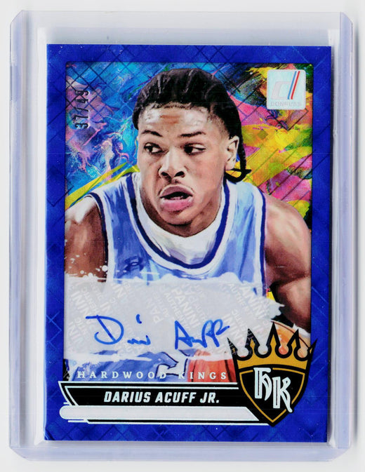 2025-26 Panini Donruss Hardwood Kings Darius Acuff Jr. Autograph Rookie Card HWK-DAJ - front