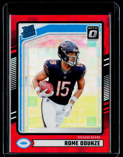 2024 Panini Donruss Optic Rated Rookie Rome Odunze #309 Chicago Bears - front