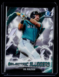 2026 Topps Bowman Chrome Electric Sluggers Cal Raleigh ES-14 Seattle Mariners - front