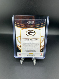 2025 Panini Select Draft Selections Memorabilia Prizm Savion Williams DSM-SWS Rookie - back