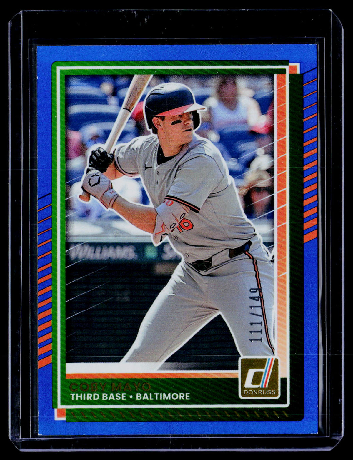 2025 Panini Donruss - Coby Mayo #5 Blue /149 (RC) - front
