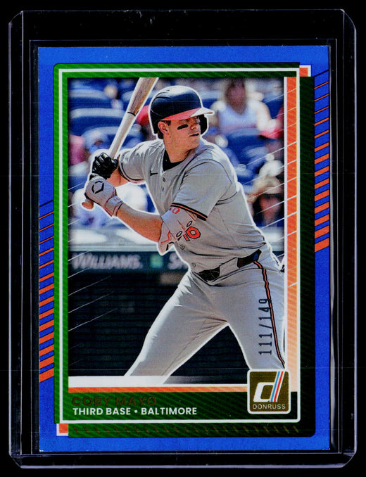 2025 Panini Donruss - Coby Mayo #5 Blue /149 (RC) - front