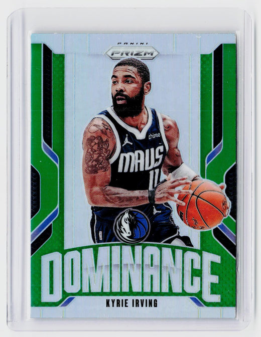 2024-25 Panini Prizm Basketball Kyrie Irving Green Prizm #5 Dallas Mavericks - front