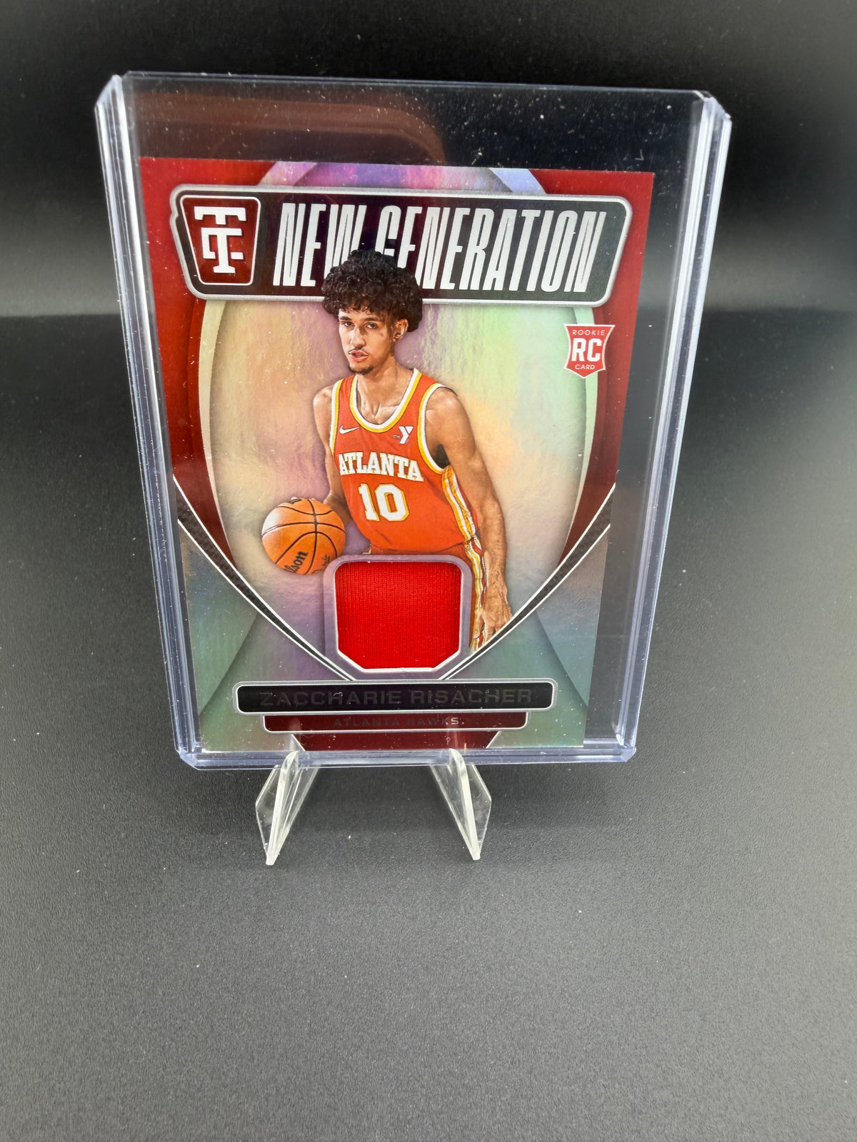 2024-25 Panini Totally Certified Next Generation Jerseys Zacharie Risacher RC - front