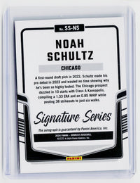 2024 Panini Donruss Signature Series Noah Schultz Rookie Autograph SS-NS - back