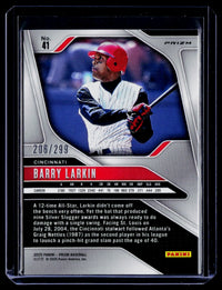 2025 Panini Prizm Baseball Barry Larkin Red Prizm #41 /299 - back