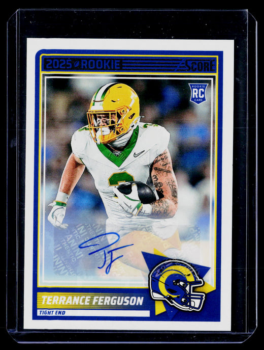 2025 Panini Score Football Base Rookie Signatures Terrance Ferguson #72 Autograph - front