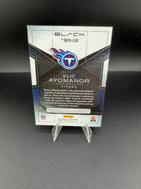 2025 Panini Black Rookie Patch Autographs Elic Ayomanor RC Auto Patch #RKPA-EAR - back