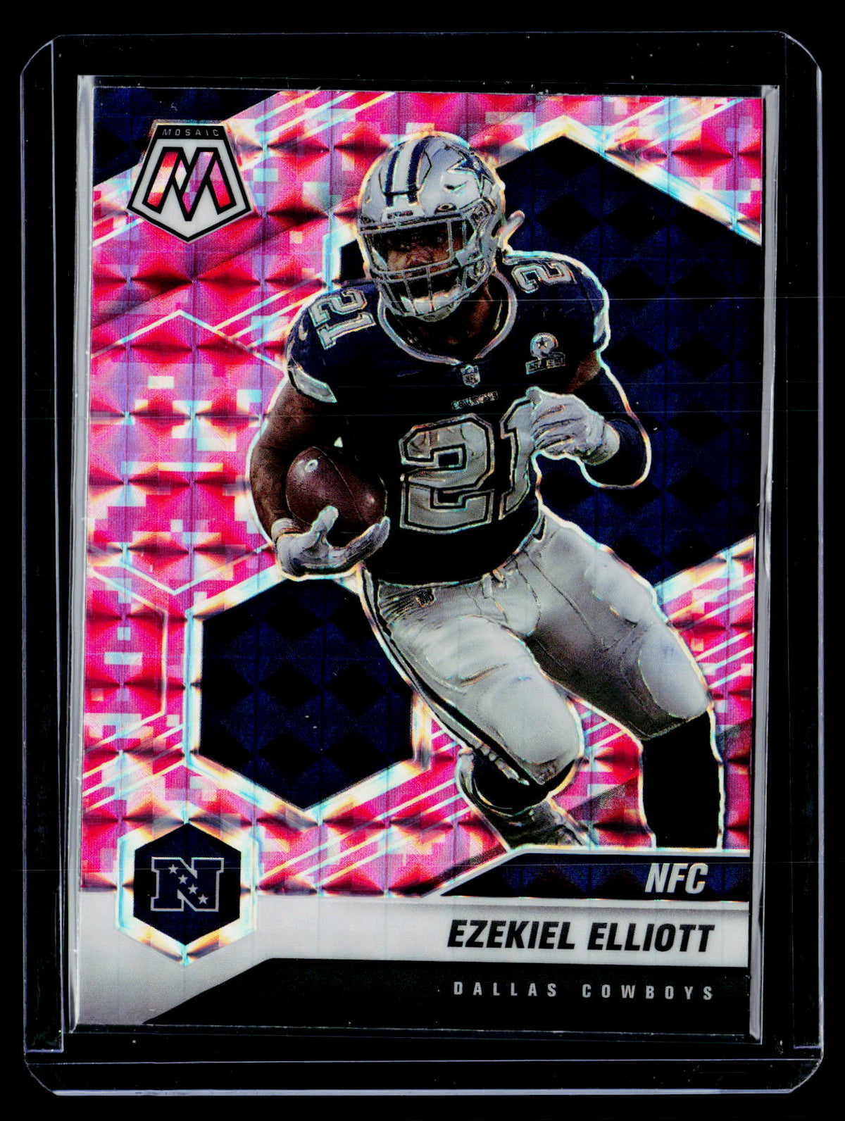 2021 Panini Mosaic Football Ezekiel Elliott NFC Variations #215 - front