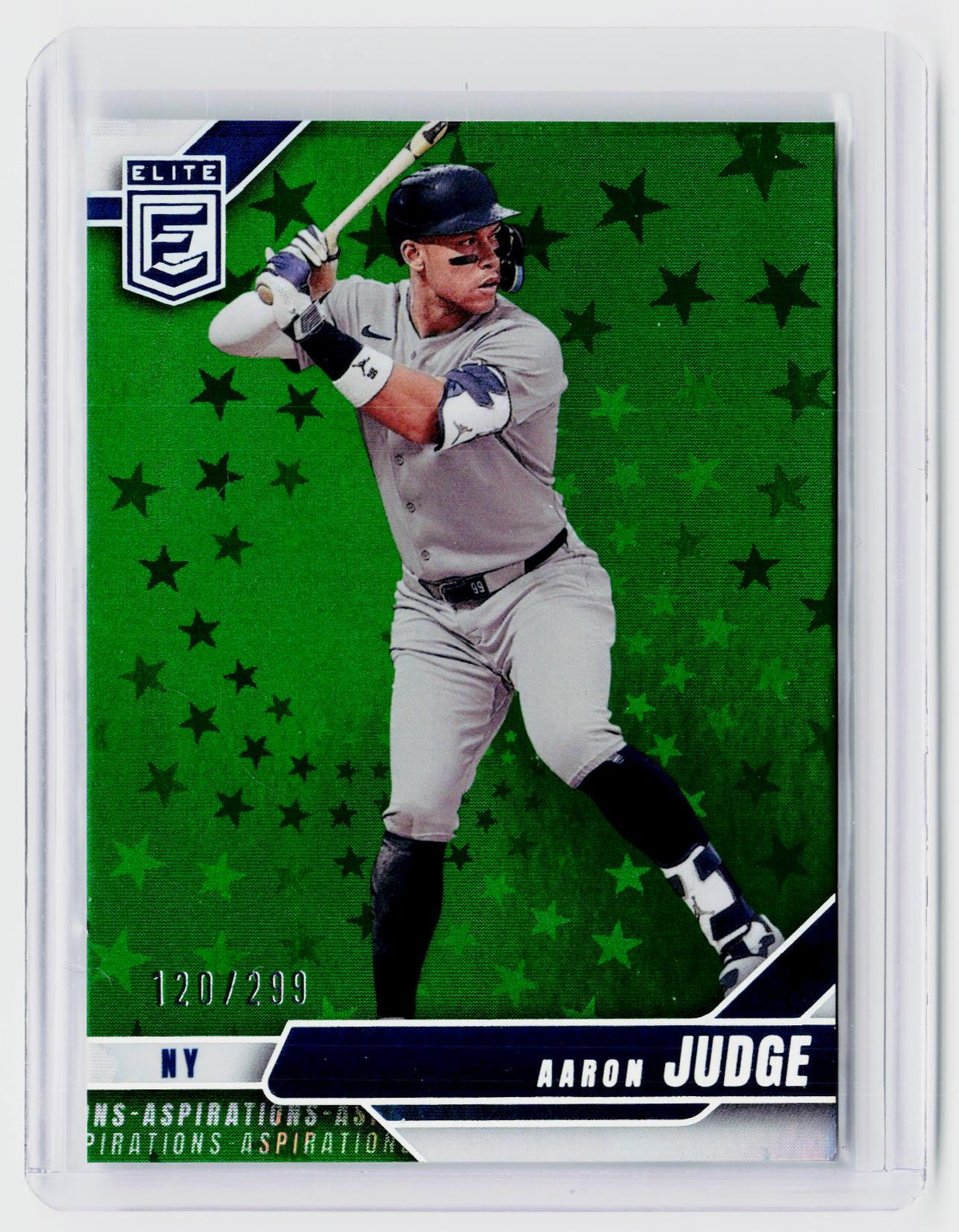 2026 Panini Donruss Elite Baseball Aaron Judge Green Aspirations #61 120/299 - front