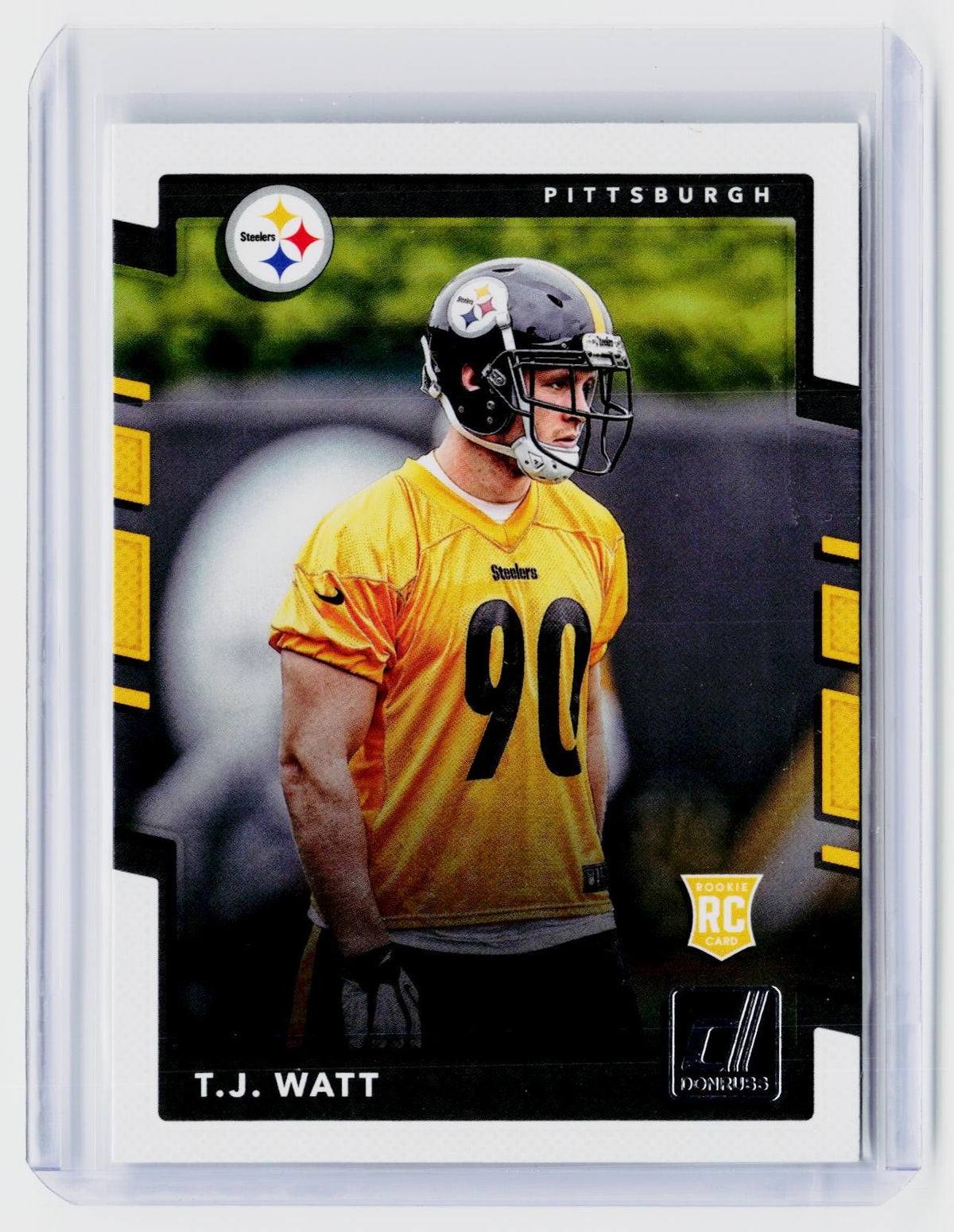 2017 Panini Donruss Football T.J. Watt Rookie Card #372 Pittsburgh Steelers - front