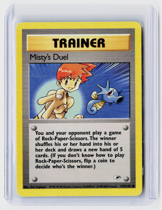 2000 Pokémon Gym Challenge Misty's Duel #123/132 - front