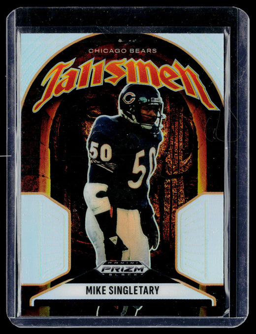 2025 Panini Prizm Black Football Mike Singletary #12 Chicago Bears - front